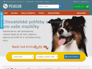 náhled webu PesKlub.cz
