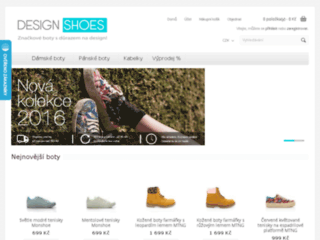 náhled webu DesignShoes.cz