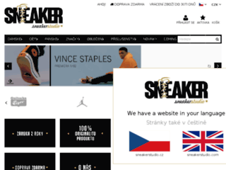náhled webu SneakerStudio.cz