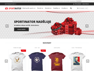 náhled webu Sportinator.cz