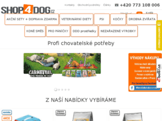náhled webu Shop4dog.cz