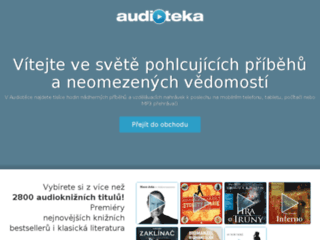 náhled webu Audioteka.cz