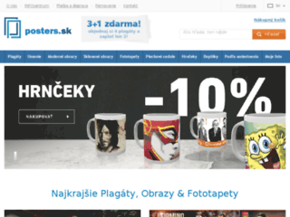 náhled webu Posters.sk