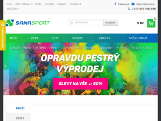 náhled webu SanaSport.cz