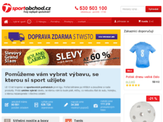 náhled webu SportObchod.cz