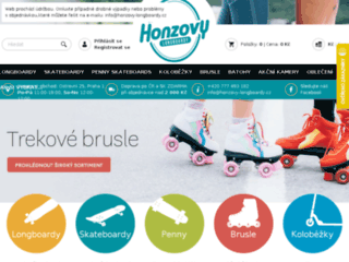 náhled webu Honzovy-longboardy.cz