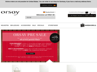 náhled webu Orsay.cz