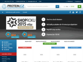 náhled webu Protein.cz