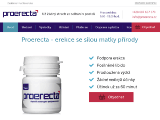 náhled webu Proerecta.cz