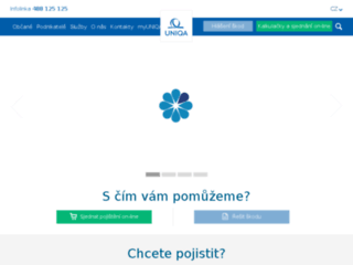 náhled webu Uniqa.cz
