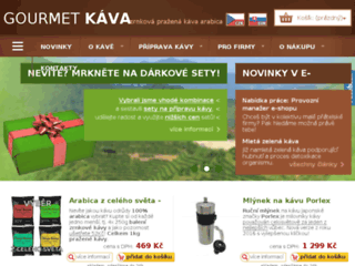 náhled webu GourmetKava.cz