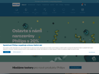 náhled webu Philips.cz