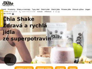 náhled webu Chiashake.cz