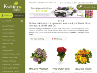náhled webu KvětinyExpres.cz