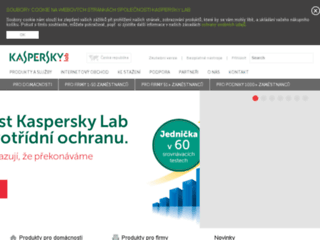 náhled webu Kaspersky.cz