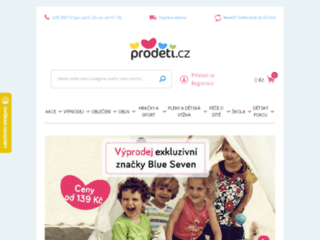 náhled webu Prodeti.cz